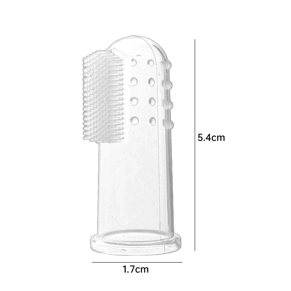 1-20pcs Pet Silicone Finger Toothbrush Soft Cots Cats Dogs Brushing Accessories Pet Teeth Oral Cleaning Supplies Removing Tartar